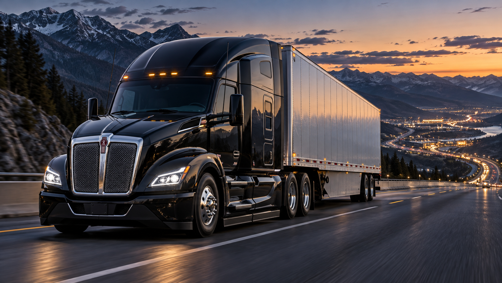 2027 Kenworth T680 hauling a full truckload